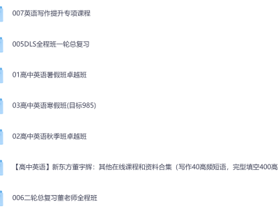 《高中英语》新东方董宇辉全套课程